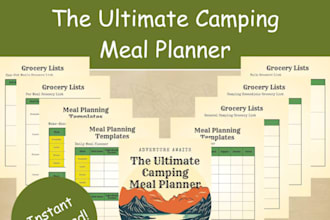 create vegan camping meal planner delicious keto backpacking and outdoor recipes