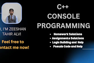 help you in your cpp oop problems and logic building