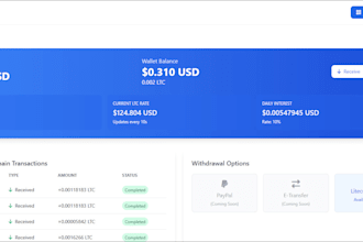 develop the backend for crypto, defi, and fintech platforms