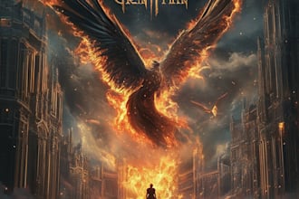 design artistic poetry book cover, fantasy, horror, novel