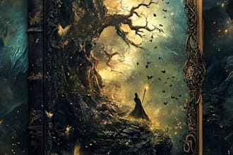 do fantasy book cover, thriller book cover design