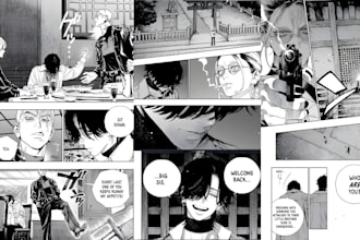 draw manga storyboard anime manga comic page manga artist webtoon manga art