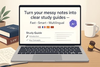 summarize your class notes into clean, clear study sheets