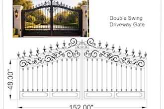 custom fence gate privacy screen and automated gate system design