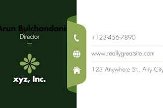 minimalist, unique business card design and real estate card