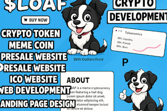 develop meme coin website presale website ico website smart contract dapp bridge