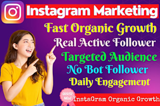 be instagram marketing manager for organic growth
