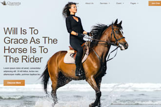 build squarespace equestrian website horse saddle website horse trainer website