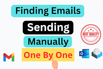 find and send emails manually one by one to inbox