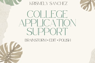 help tailor your college applications and personal statement