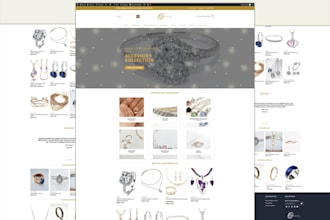 design jewelry shopify store engagement ring store necklace jewelry website
