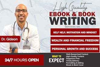 be your self help ghostwriter, ebook and book ghostwriter, and ghost book writer