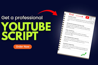 be your professional youtube scriptwriter