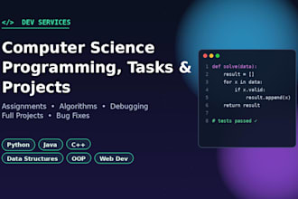 do computer science task and projects