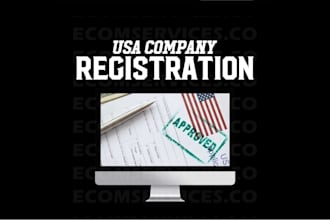 incorporate, register, setup your llc or inc in any USA state