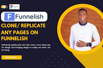 clone advertorial and sales page on funnelish