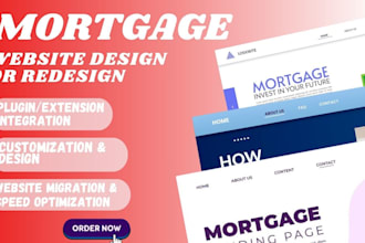 build loan website mortgage website business loan website