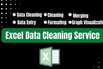 clean, format, merge, split excel data