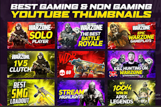 design youtube channel gaming banner and logo