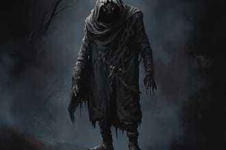 draw dark and medieval fantasy illustrations, and horror art