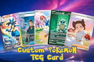 make a personalized pokémon tcg card with full design and moves
