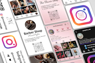 design a business card that looks like an instagram profile