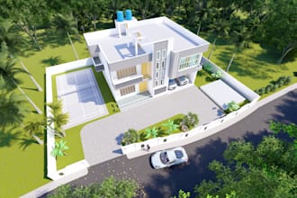 create autocad 2d plans, sketchup 3d models, and renderings for your project
