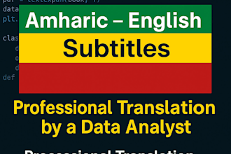 transcribe, translate amharic to english, and add perfect subtitle to your video