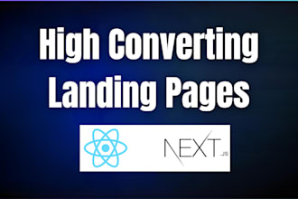 build high converting landing pages and funnels in react or next js