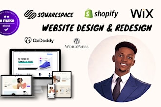 build wix hostinger wordpress squarespace godaddy shopify website design expert