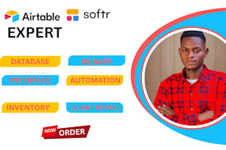 airtable, airtable database, automation, interface crm, softr webapp expert