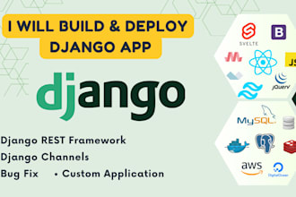 build and deploy python django website with drf and channels