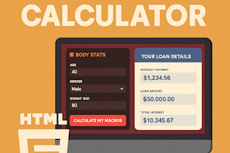 create a custom web functional html calculator