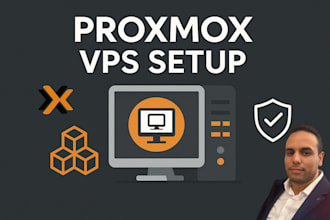 do proxmox installation and vps template setup