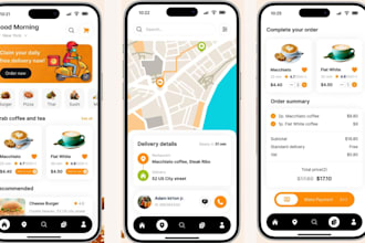 create food delivery app, pizza delivery app, burger delivery app