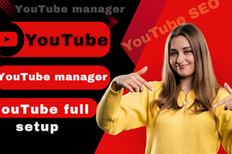 professionally set up and customize your youtube channel