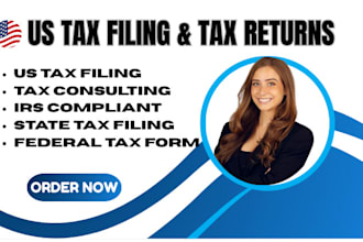 prepare and efile US tax returns for individuals and businesses, sale tax