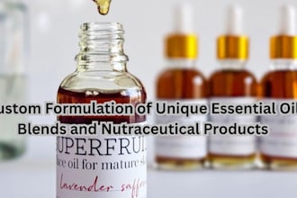 custom formulation of unique essential oil blends and nutraceutical products