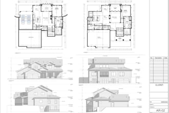 do architectural and constrcution permit drawings for house, garage, adu, decks