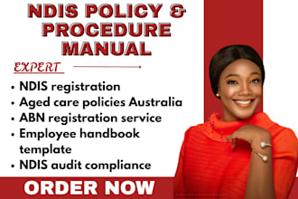 create ndis or hipaa compliant care policy manuals for licensing