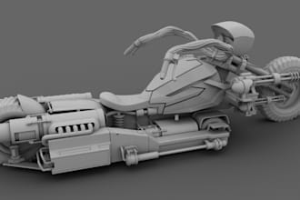 3d bike creator, 3d bike model, bike design, motorcycle for game and 3d printing