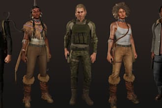 3d realistic character, 3d armor, ue5 rig, nsfw glb model, sculpt 3d human model