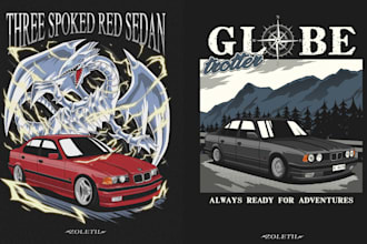 draw an illustration of your car digitally