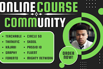set up your online course community on skool circle so mighty network
