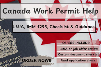 help with your canada work permit and lmia application