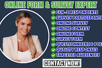 distribute online survey or polls to participants and collect real responses