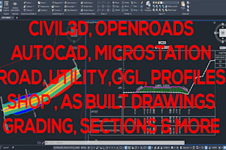 professionally design road alignment profile surface in autocad civil 3d