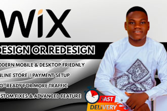 do wix website design or redesign wix business, wix expert website development