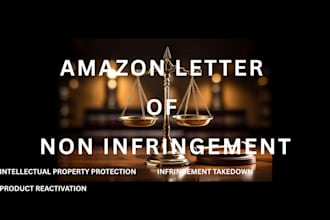 reinstate your listings with letter of non infringement as your attorney, asin