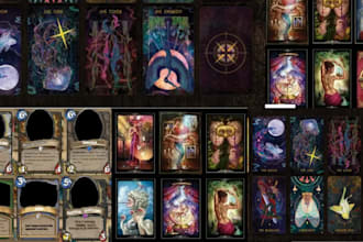 custom playing card design card game design card illustration card box design
